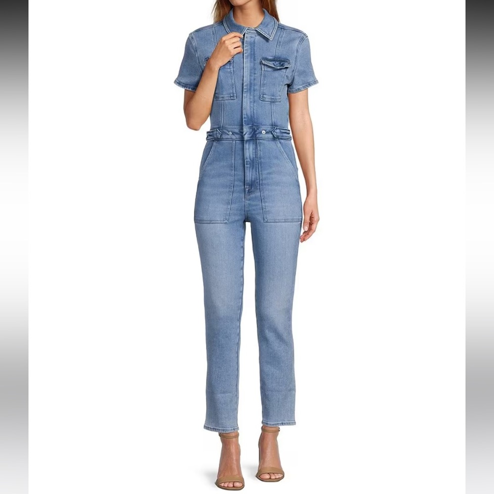 NWT denim Good American jumpsuit size 3/Large